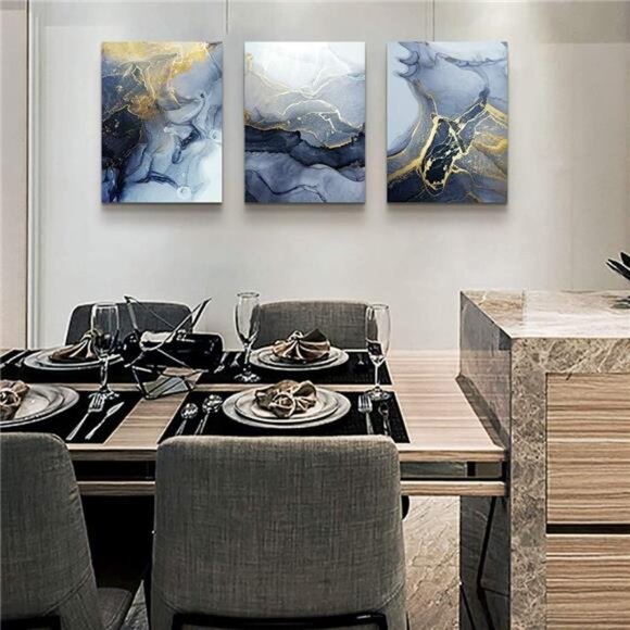 Abstract Wall Decor for Living Room Bedroom Wall Art Abstract Ink Wall Painting - Picture 6 of 7